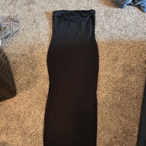 Elegant Black Strapless Dress